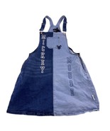 Disney Mickey Mouse Denim Dress Womens Large Blue Knee Length Overalls R... - $28.41
