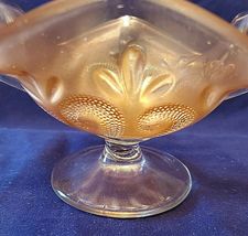 CARNIVAL GLASS MARIGOLD COMPOTE QUESTION MARKS PATTERN image 3