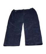 Stone Creek Pants Men&#39;s 50 Navy Blue Corduroy 100% Cotton High-Rise Stra... - $57.07