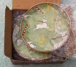 Giftco Flavia small ceramic reindeer plates, new (4) image 2