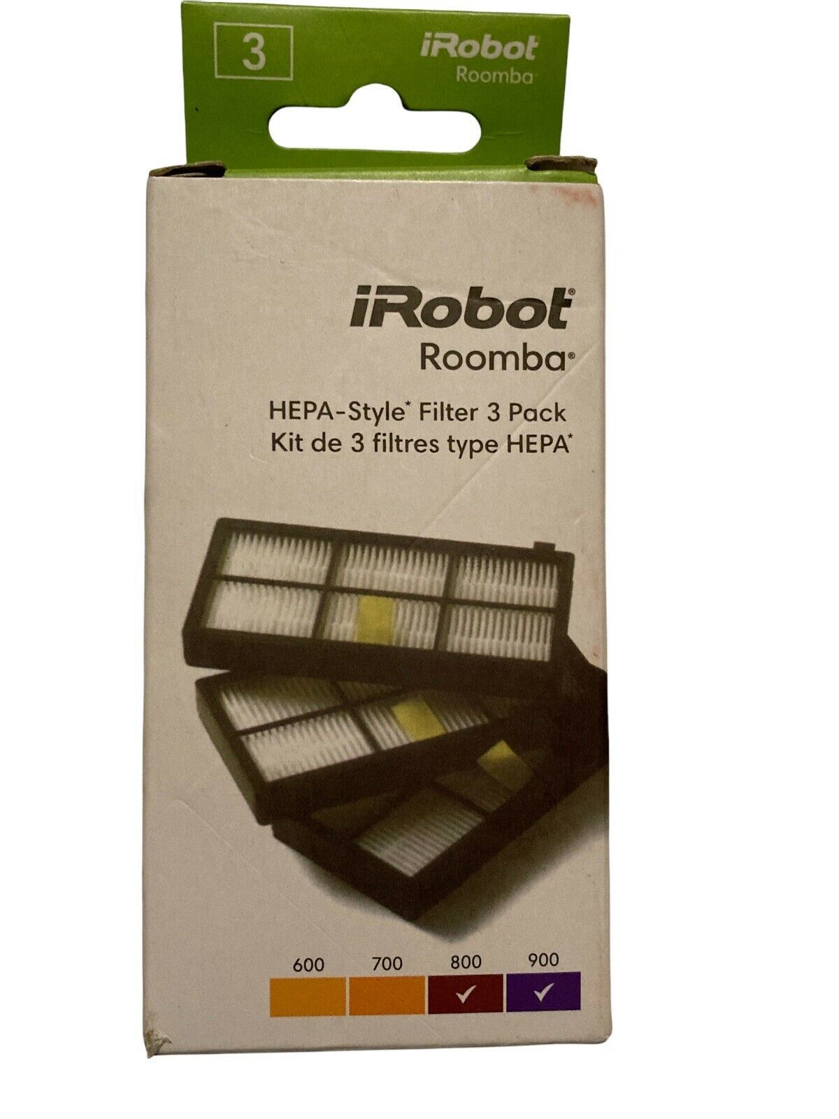 iRobot Roomba HEPA Style Replacement Filters (3 Pack)   800 & 900 Series NEW - $9.90