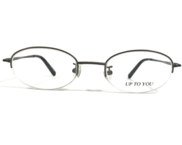 Up To You Eyeglasses Frames 554 COL.2 Grey Round Full Rim w/ Clip On Lenses - £37.14 GBP