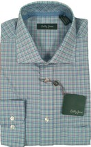 NEW Bobby Jones Collection Fine Cotton Shirt!  Small   Turqoise Blue Plaid - $49.99