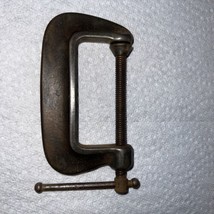 Vintage Unbranded C Clamp 3&quot; Shallow Throat Machinist Tool Heavy Duty - $8.42