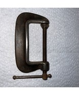 Vintage Unbranded C Clamp 3&quot; Shallow Throat Machinist Tool Heavy Duty - $8.42