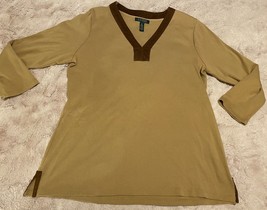 lauren ralph lauren long sleeve shirt sweater XL - £29.85 GBP