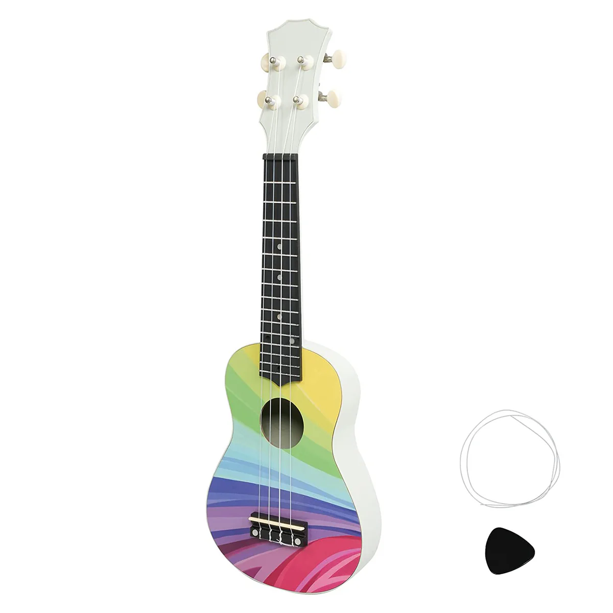 Rainbow Soprano 21 Inch Ukulele for Kids Beginner With Gig Bag, Tuner &amp; ... - $55.00