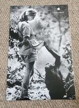 Vintage Apple 11x17 Think Different Laminated Poster Jane Goodall Chimp - $51.64 CAD