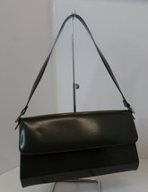 Unbranded Army Green Structured Purse Black Lining 11.5&quot; L 6&quot; T X 3.25&quot; ... - £15.79 GBP