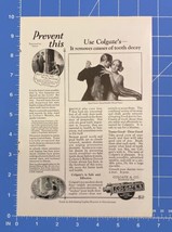 Vintage Print Ad Colgate's Ribbon Dental Cream Dentist Couple Dancing 10" x 6.5" - $12.73