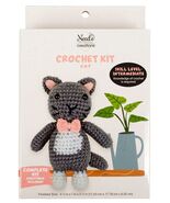 Needle Creations Gray Cat With Bow Crochet Kit - $251.13 MXN