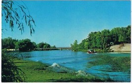 Ontario Postcard Wasaga Beach Nottawasage River from Nancy Island - $2.96