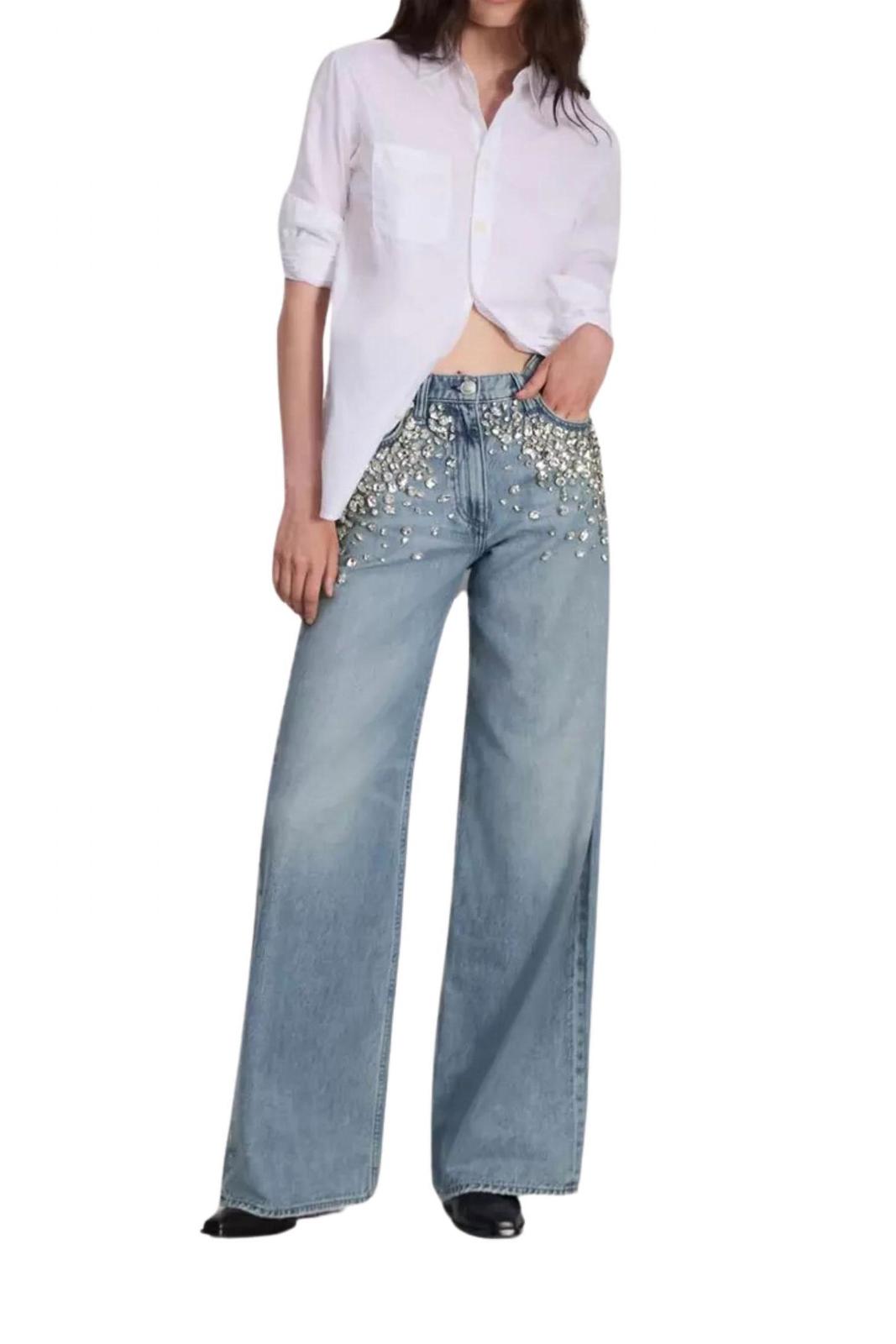 Rag &amp; Bone Featherweight Sofie Wide-Leg Jean Size 28 - $295.02