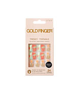 GOLDFINGER TRENDY 24 TOENAILS W/ GEL GLUE INCLUDED - #GDTW04 - $6.70