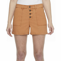 a.n.a. Women&#39;s Hi Rise 3.5&quot; Twill Cargo Shorts Size 16 Copper Canyon Color New - £15.71 GBP