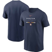 Houston Astros Mens Nike Wordmark Color Bar Short Sleeve T-Shirt - 3XL - NWT - £16.89 GBP
