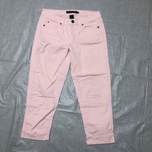 Calvin Klein Cropped Ankle Pants Womens 8 Pink Stitched Back Pockets - £10.46 GBP