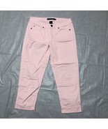 Calvin Klein Cropped Ankle Pants Womens 8 Pink Stitched Back Pockets - £10.55 GBP