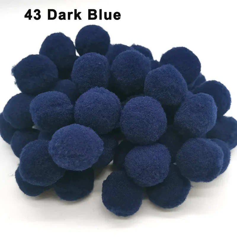 Mini Fluffy Soft Pom Poms Pompoms BallHandmade Craft -10mm 200pcs 43 dar... - $2.02