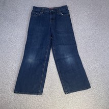 Old Navy Jeans Boys Size 10 Husky Dark Blue 100% Cotton Youth Adjustable... - $9.97