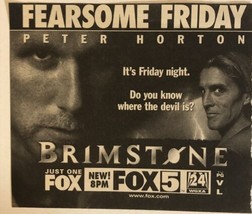 Brimstone Tv Series Print Ad Vintage Peter Horton TPA2 - £4.68 GBP