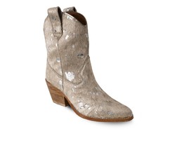 Bala Di Gala women&#39;s leather western calf boots in Beige - £138.99 GBP