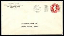 1930 US Ad Cover - Oneida Wood Pulley Co, Oneida, New York to Boston B14 - $2.96