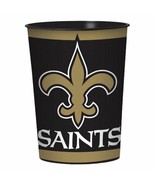 New Orleans Saints Plastic Beverage or Favor Cup 16 oz - £2.36 GBP