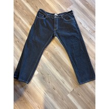 Ablanche Mens Jeans Dark Blue Baggy Flag Wide-Leg Streetwear Y2K Size 40x32 - $933.16 MXN
