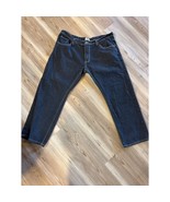 Ablanche Mens Jeans Dark Blue Baggy Flag Wide-Leg Streetwear Y2K Size 40x32 - $932.02 MXN