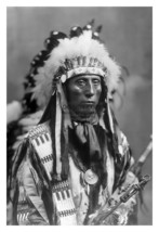 Chief Red Cloud Lakota Sioux Native American Cheif Portrait 4X6 B&amp;W Photo - £6.27 GBP