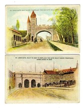 8 Views of Quebec Postcards St Louis St John Chain Hope Kent Palais Gates  - £24.79 GBP