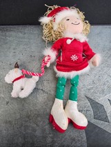 Manhattan Toy Groovy Girls and Pet Dog Reindeer Christmas Plush Doll Noella 2004 - £6.19 GBP