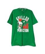 Vintage Artex Label Peanuts Snoopy Grilled to Perfection #1 Dad T Shirt ... - $24.74