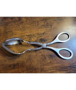 Silver Stainless Steel Salad Tongs - Spoon &amp; Fork - 9&quot; Long (used) - $16.82