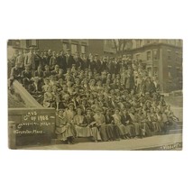 1908 RPPC Classical High School Worcester Massachusetts Postcard Class P... - $46.50