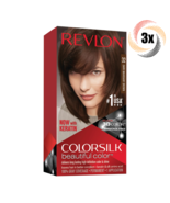 3x Packs Revlon Dark Mahogany Brown Permanent Colorsilk Beautiful Hair D... - $32.75 CAD