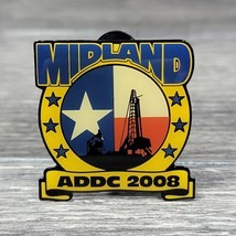 Midland Texas Association of Desk &amp; Derrick Club 2008 Pin Button Oil Fie... - $4.99