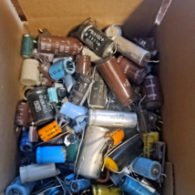 1.5kg box of Capacitors New and Used - £14.95 GBP