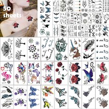 Adult Temporary Tattoos for Women Long Lasting temporary tattoos Waterproof Real - £15.71 GBP