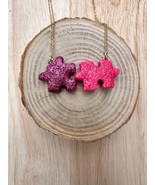 Polymer Clay Necklace Handmade Besties Forever (Even If We Don’t Fit Per... - $631.68 MXN
