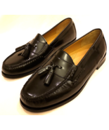 Cole Haan Mens Toe Tassel Loafers Shoes Sz-10 Black Leather - £55.12 GBP