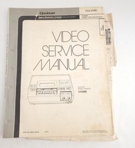 Quasar VTR2 VH5000 Video Service Manual - USED - $24.74