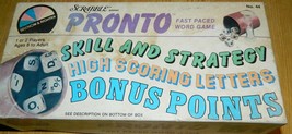 Pronto Scrabble 1983 Fast Paced Word Game Selchow &amp; Righter - $225.25 MXN