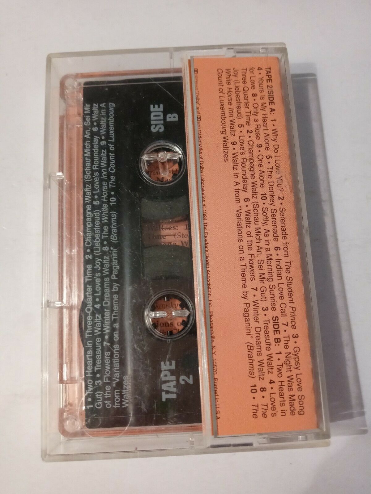 Reader’s Digest Music For The Starlight Hours Tape 2 Cassette Cassettes