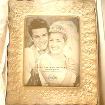 Vintage Lenox Wedding Promises Collection Picture Frame 8x10 photo ivory gold - £92.56 GBP