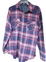 Vintage 80&#39;s Men&#39;s 100% Acrylic Wool Flannel Shirt SZ M-Tall JC Penny&#39;s - £16.48 GBP