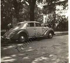 c1940 Opel Admiral Car Black and White Automobile Rear and Side View Photograph - £8.03 GBP