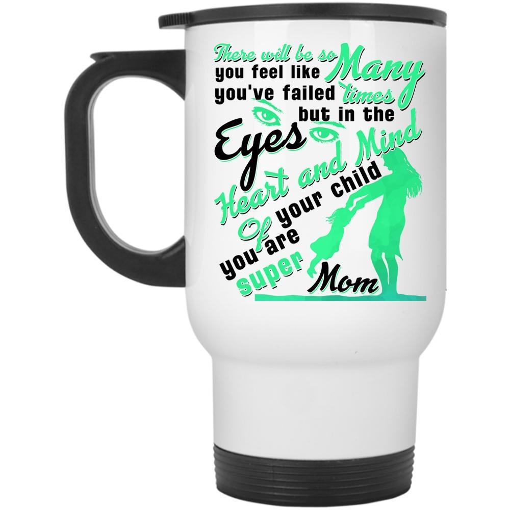 Cool Mom Travel Mug, Heart And Mind Of Your Child Mug - $26.99