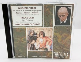 Verdi: Un Ballo In Maschera Highlights Liszt: Les Preludes - CD - TH 121... - £23.42 GBP